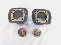 Pair Harley Davidson Sportster 1200 Black Engine Cylinder Barrel Jugs & Pistons - C3 Cycle