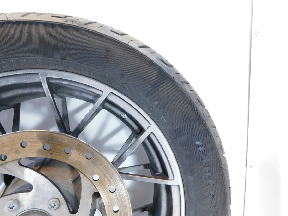 Harley Davidson Sportster Nightster RH975 Spoked Rear Wheel Rim & Tire - Bent - C3 Cycle