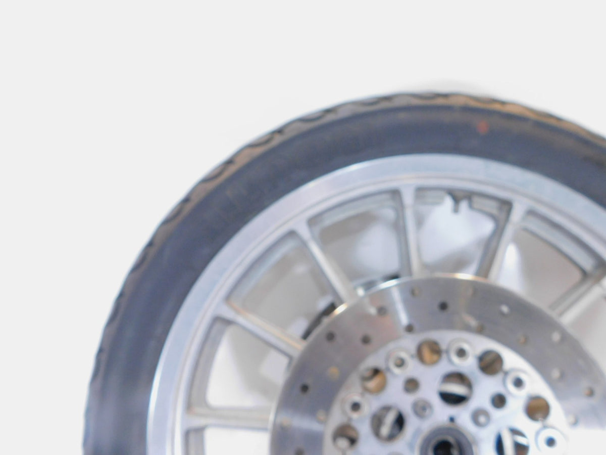 1996-1999 Harley Sportster 883 & 1200 Silver Dual Disc Front Wheel Rim & Rotors - C3 Cycle