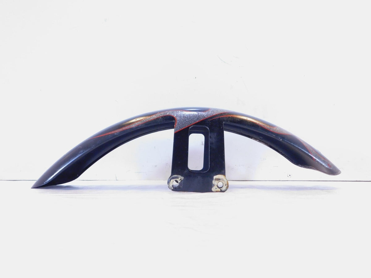 Harley Davidson Dyna Wide Glide Flames Custom Style Front Wheel Cover Fender - C3 Cycle