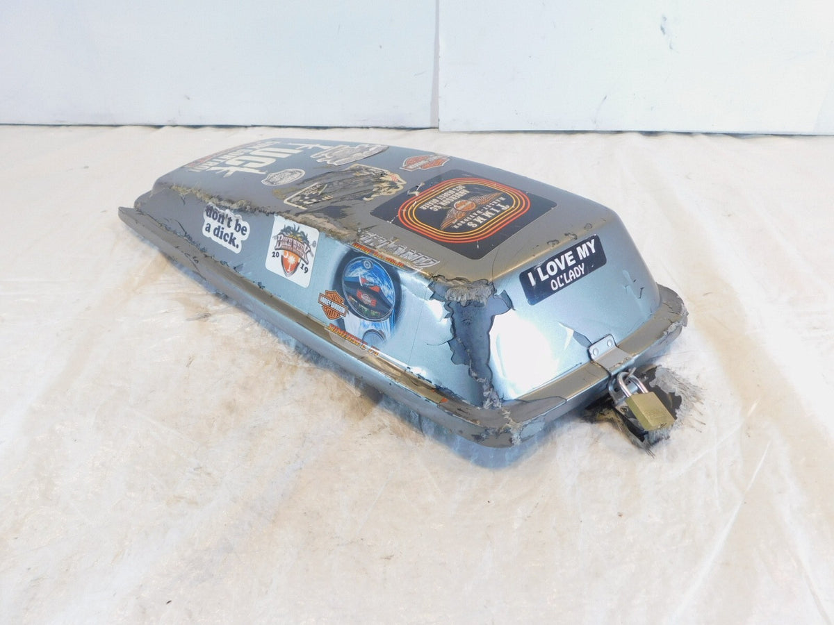 Harley Davidson EVO Electra Glide Gray Right Saddlebag Luggage Lid - FOR PARTS - C3 Cycle