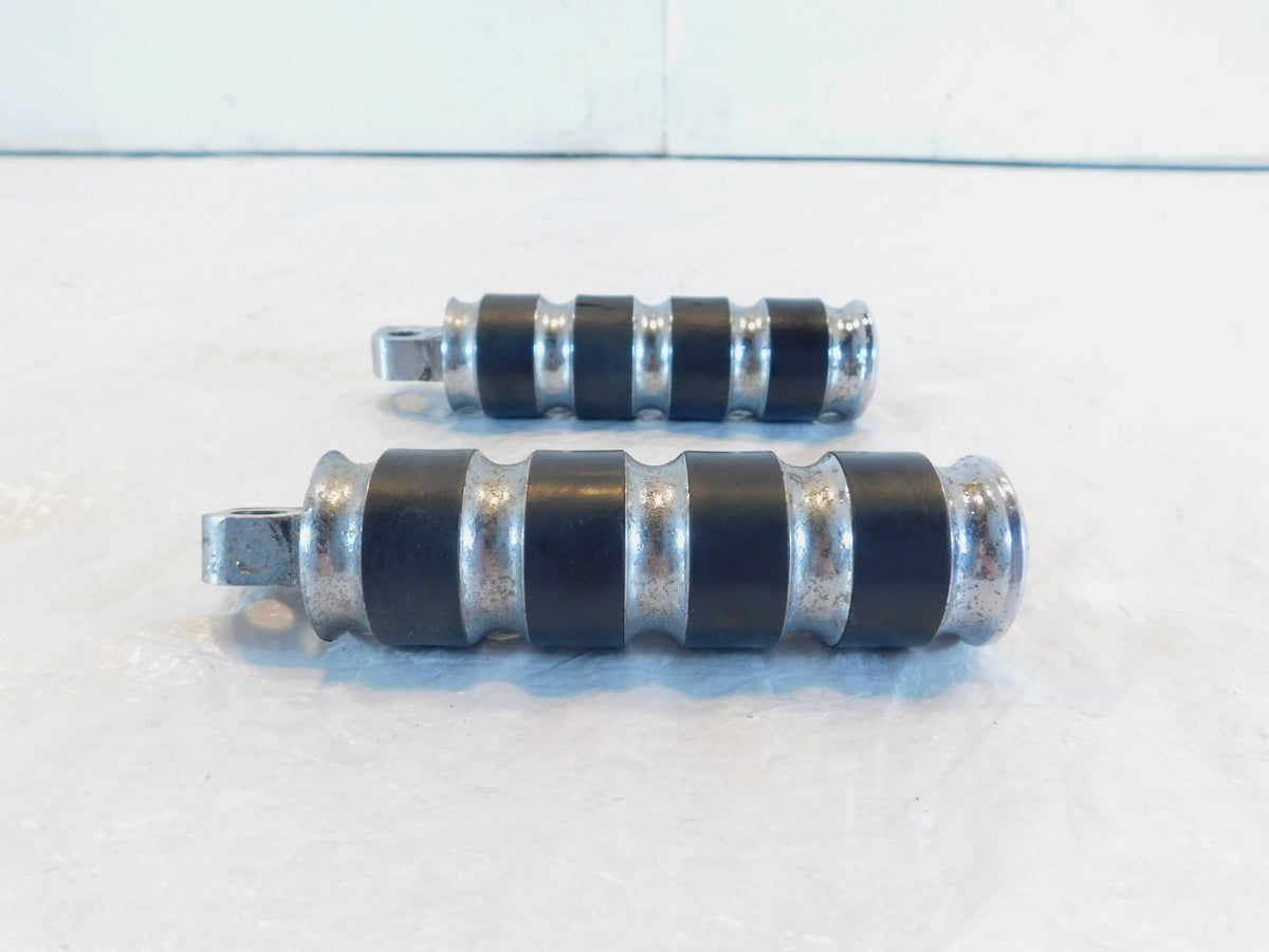 Pair Harley Touring FXR Dyna Sportster & Softail Black ISO Peg Footpeg Footrests - C3 Cycle