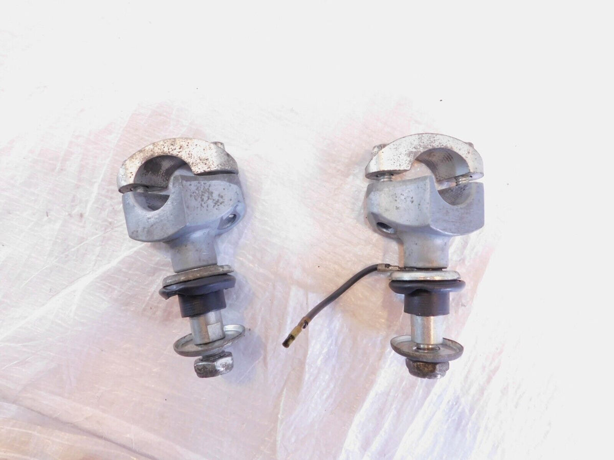 84-95 Harley Davidson Electra Glide Classic Handlebars Riser Mount Brackets Pair - C3 Cycle
