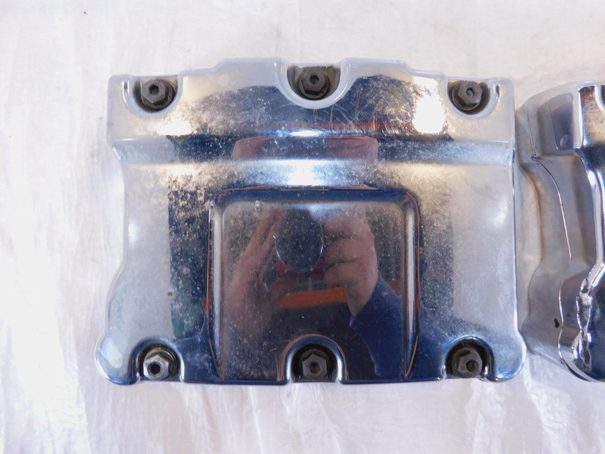 Harley Davidson Road King Dyna & Softail Chrome Cylinder Head Top Rocker Boxes - C3 Cycle