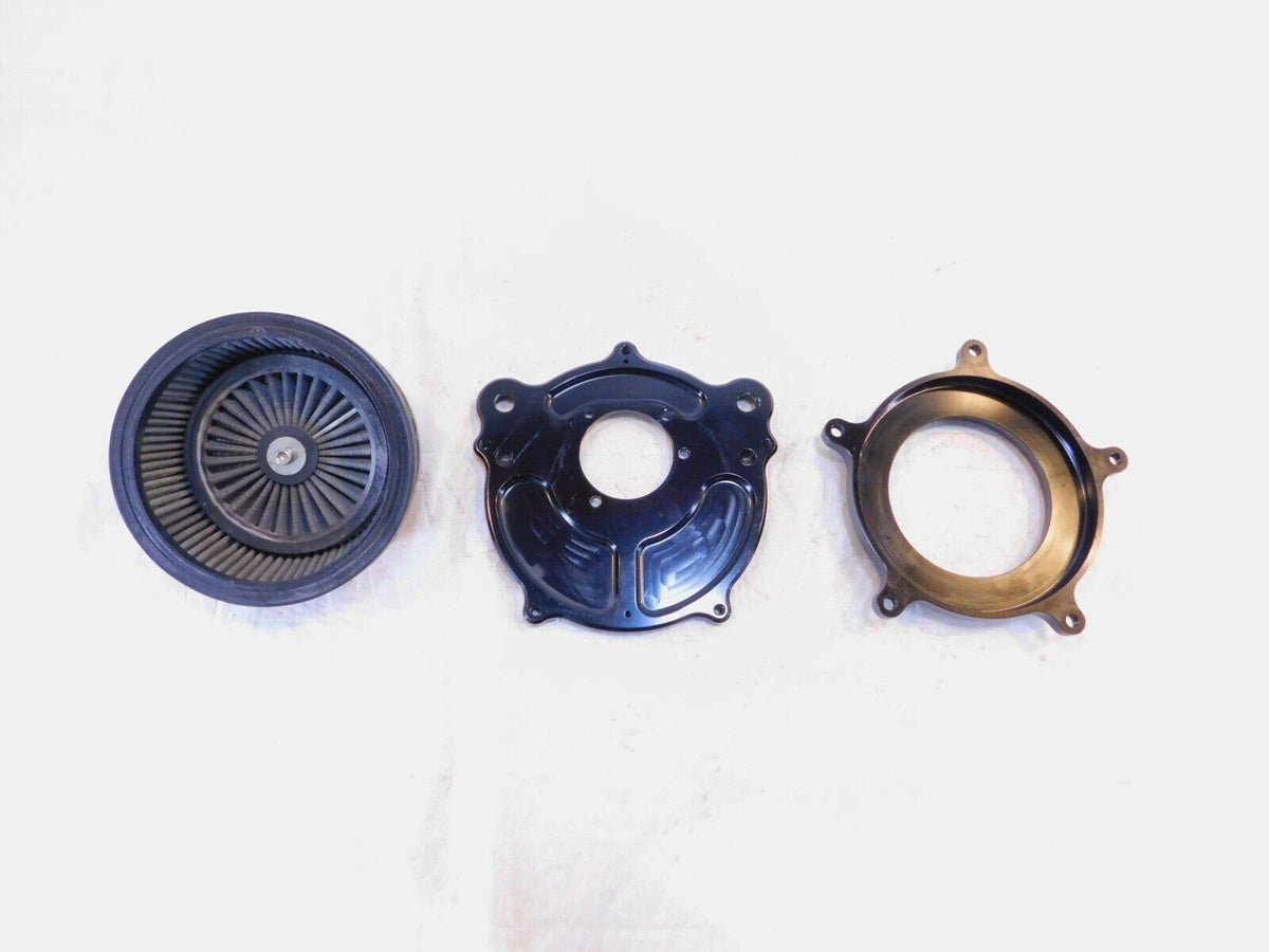 Harley Davidson Electra Glide Dyna & Softail Black Air Intake Filter Cleaner - C3 Cycle