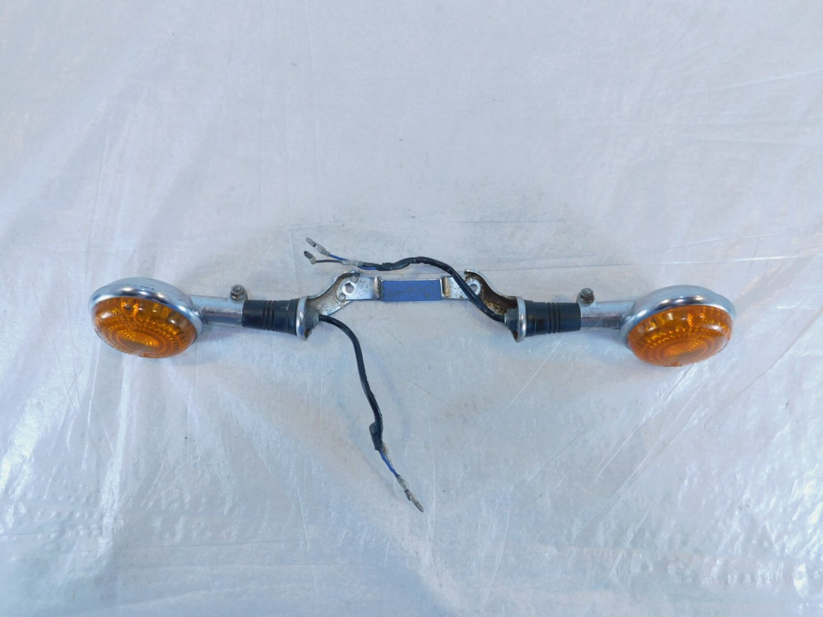 Yamaha Virago 700 750 1100 XV750 Front Turn Signal Indicators w/ Mount Bracket - C3 Cycle