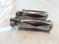 Harley Touring FXR Dyna Sportster & Softail Chrome Diamond Footpegs Footrests