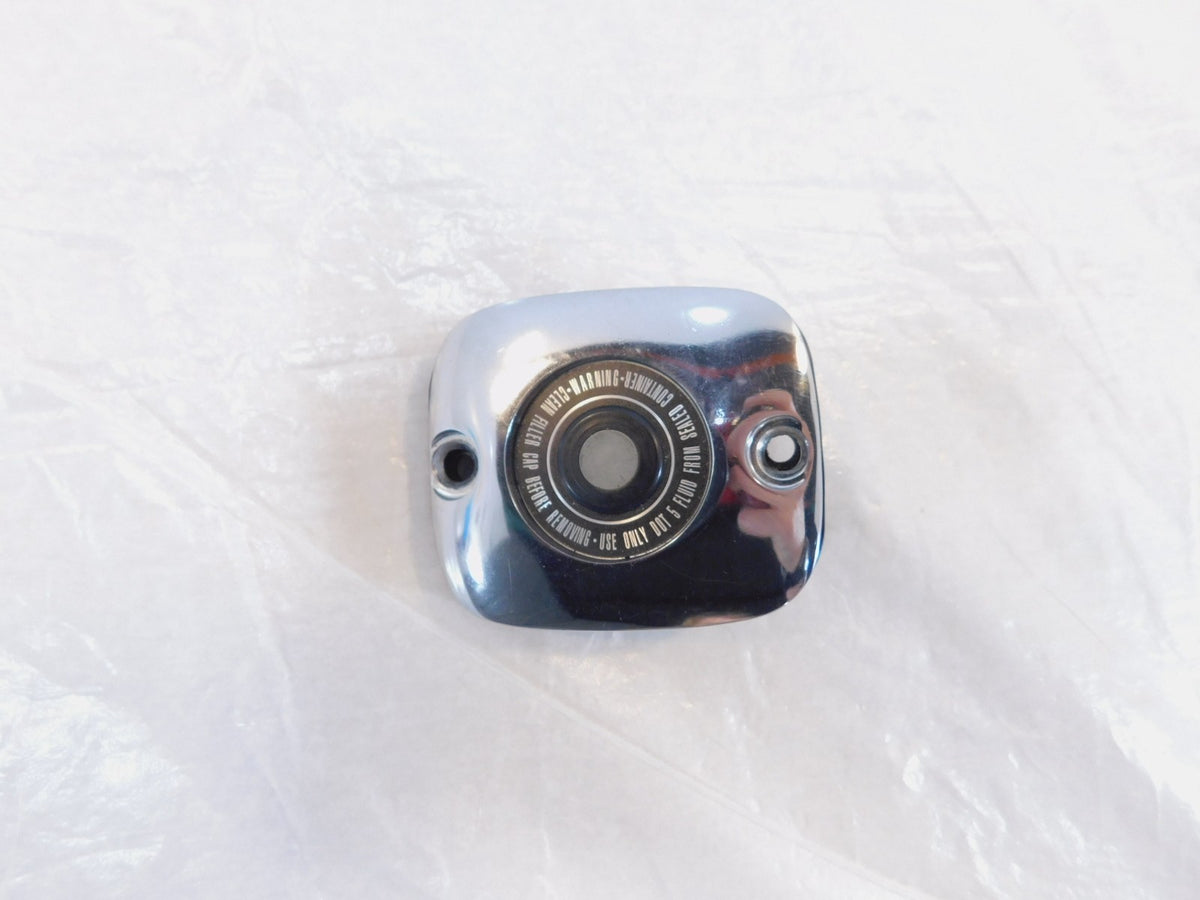 Harley Sportster Softail & Dyna Front Brake Master Cylinder Chrome Cover Cap Lid - C3 Cycle