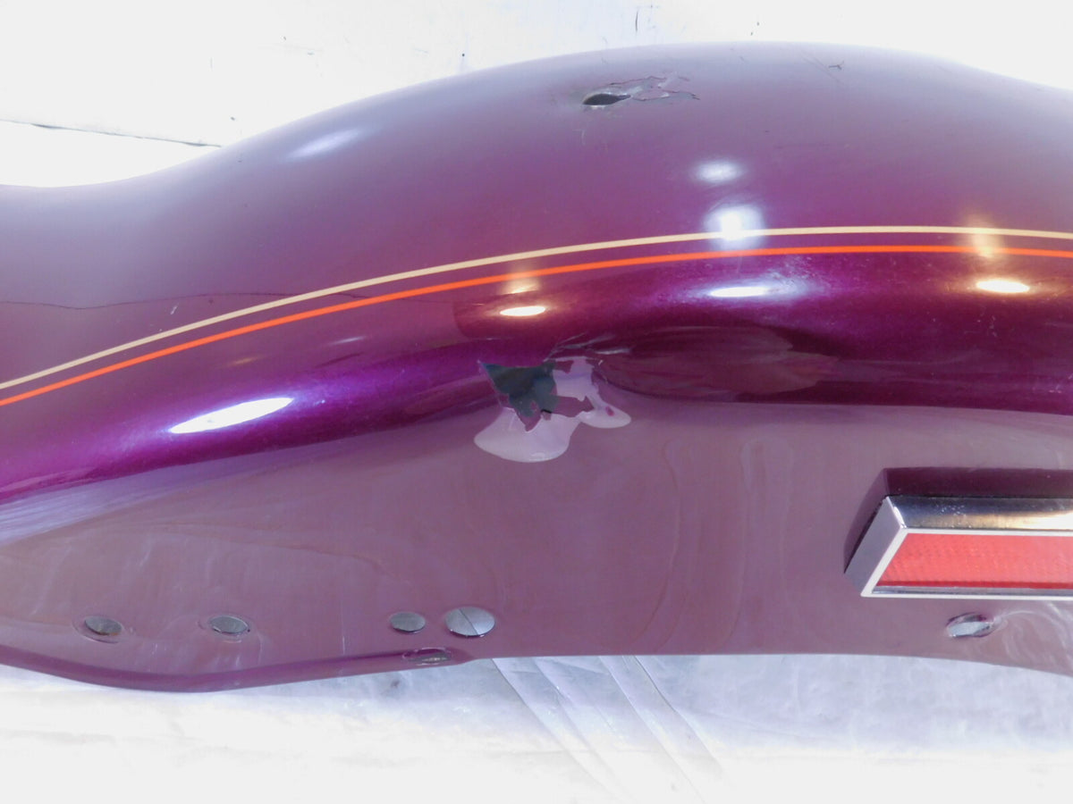 1997-1999 Harley Davidson Softail Custom Springer Purple Rear Wheel Cover Fender - C3 Cycle