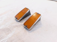 1982 82 Yamaha XJ750 Maxim 750 Front Left/Right Side Frame Orange Reflectors - C3 Cycle