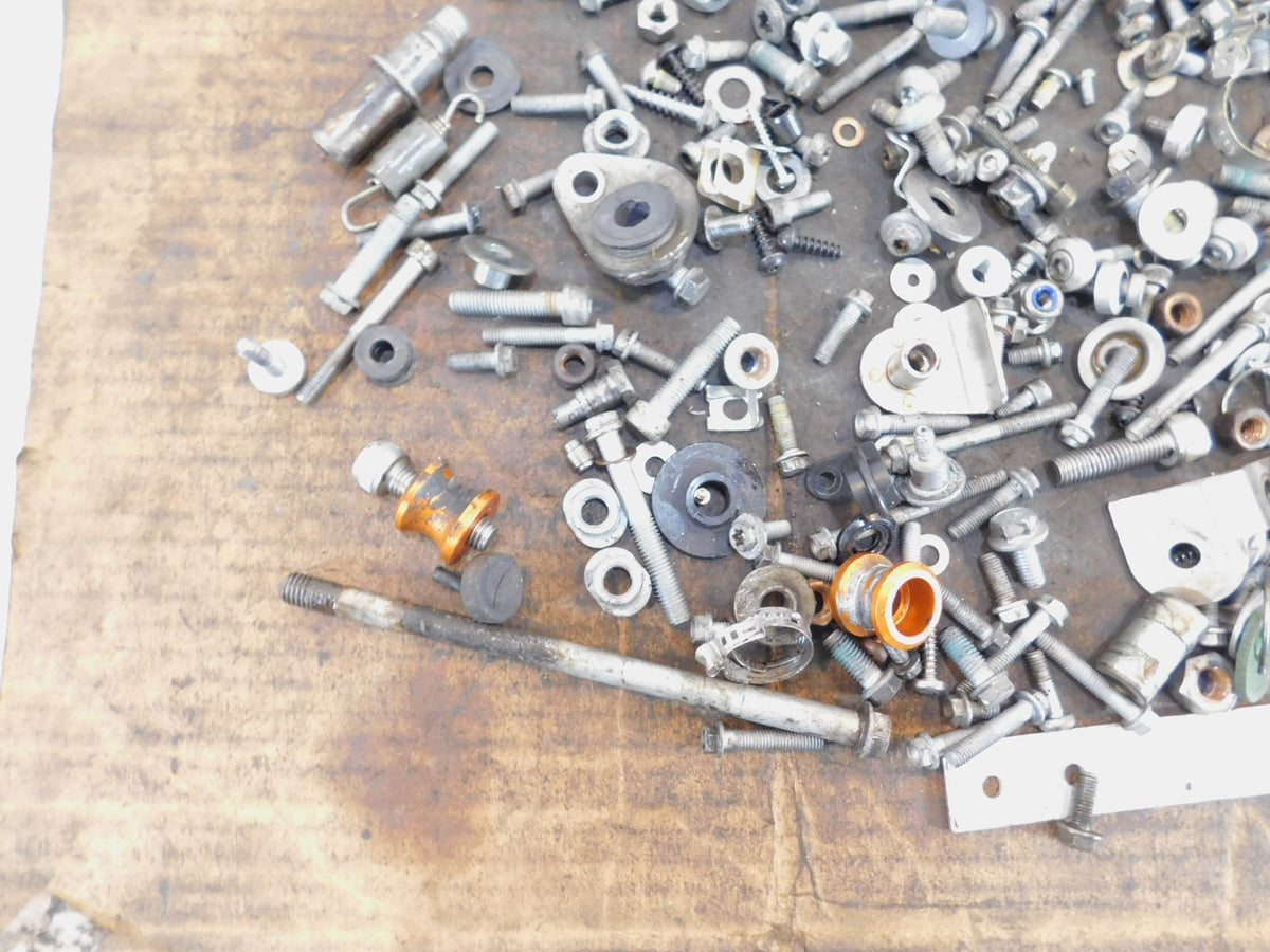 2007-2008 KTM 990 Super Duke Engine Nuts Bolts & Mount Brackets Parts Box Lot - C3 Cycle