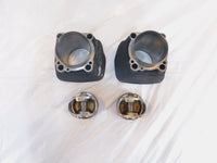 Pair Harley Davidson Sportster 1200 Black Engine Cylinder Barrel Jugs & Pistons - C3 Cycle
