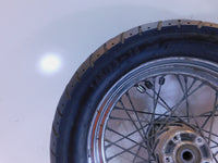 Harley Davidson Softail Heritage & Springer Black Spoked Rear Wheel Rim & Tire - C3 Cycle