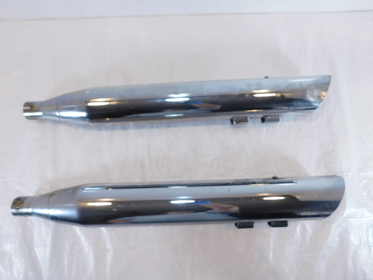 Harley Davidson Road King & Electra Glide Left & Right Exhaust Pipe Mufflers - C3 Cycle