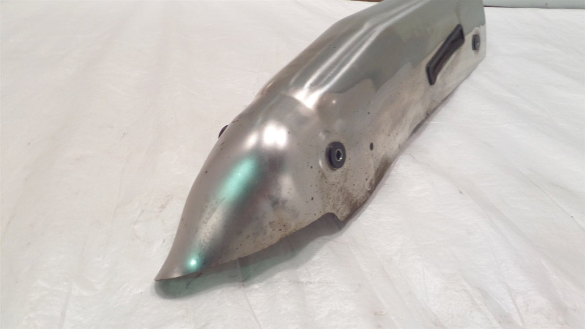 2002 02 Honda VFR800 VFR 800 Interceptor Rear Exhaust Muffler Shield Right Cover - C3 Cycle