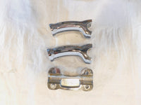 2005-2012 Harley Davidson Softail FLSTN Deluxe Chrome Handlebar Riser Brackets - C3 Cycle