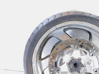 Honda GL1800 Goldwing 1800 Silver Cast 5 Front Wheel Rotors Rim & Tire - Crack - C3 Cycle