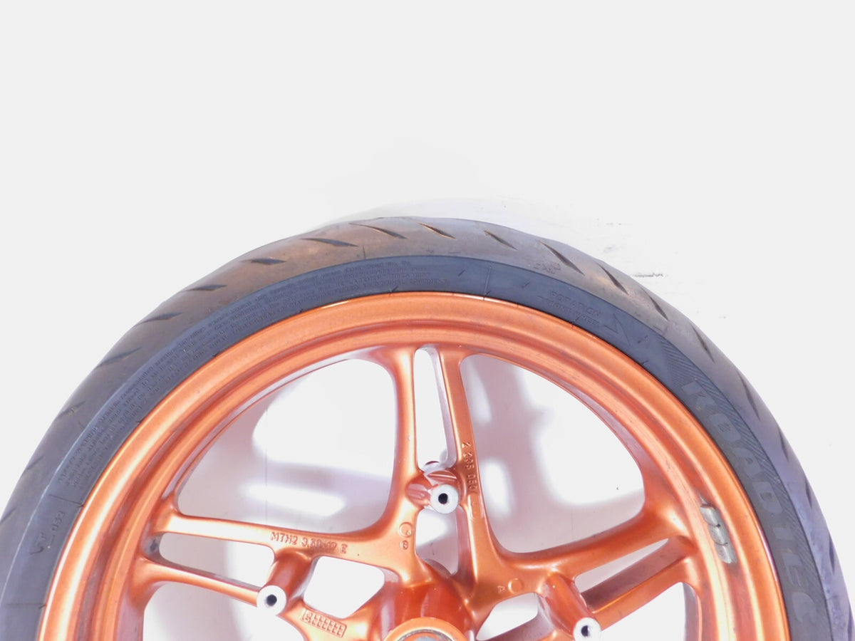2002-2005 BMW R1150R Rockster Cast Orange Back Front Wheel Rim & Tire - 3.50x17" - C3 Cycle