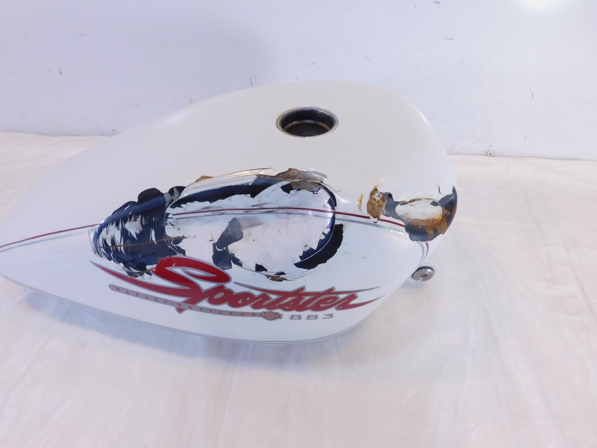 1998-2003 Harley Davidson Sportster 1200 & 883 White Fuel Gas Petrol Tank - C3 Cycle