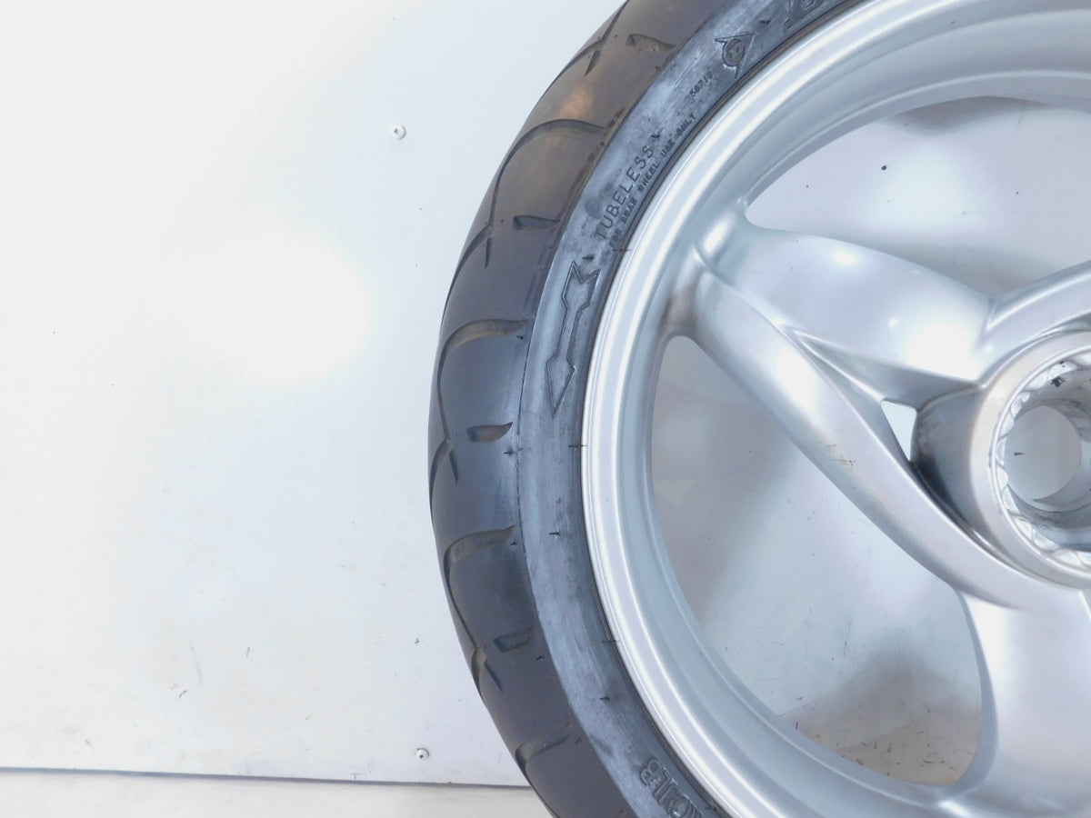 2001-2005 BMW F650 CS F650CS Scarver Silver Rear Rim Wheel & Tire - 36317681009 - C3 Cycle