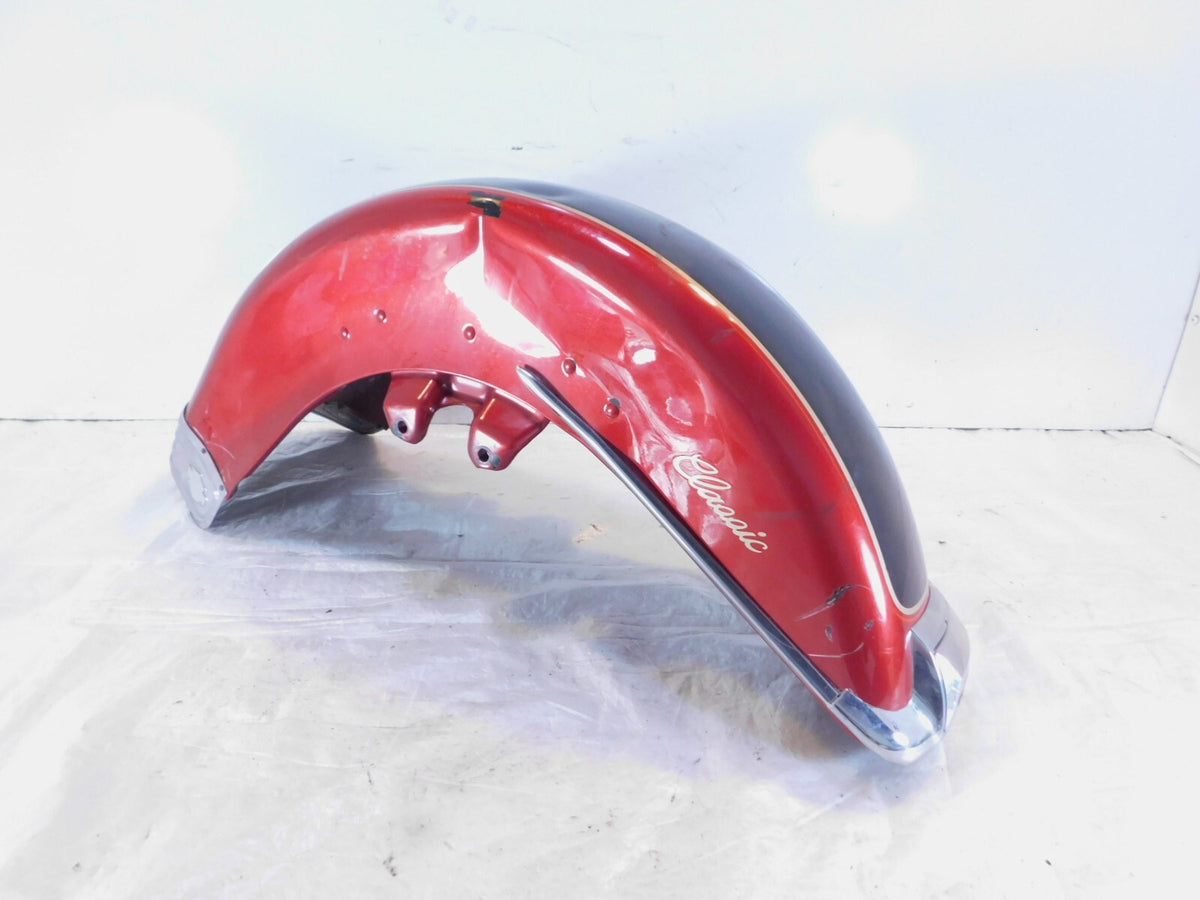 Harley Davidson EVO Touring Electra Glide Red & Black Front Wheel Cover Fender - C3 Cycle
