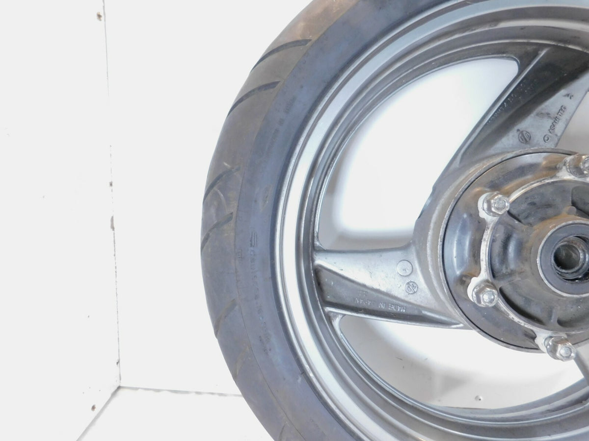 Kawasaki Ninja ZX-6 ZX600 ZX600-E & ZZR600 Gray Rear Wheel Rim w/ Tire - C3 Cycle