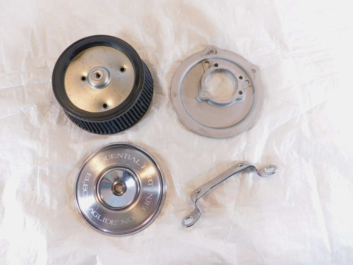Harley Davidson Electra Glide Softail Dyna Air Cleaner Backplate & Cover - C3 Cycle