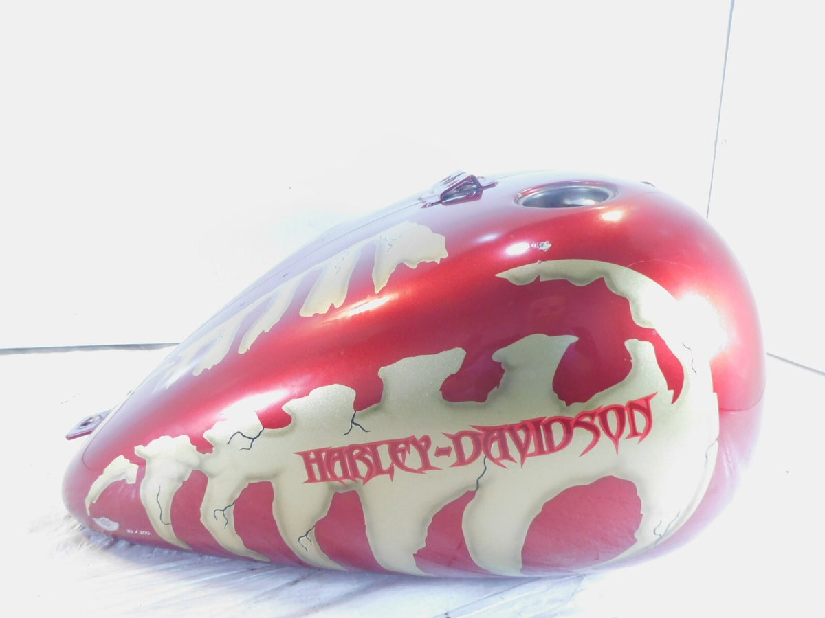 00-03 Harley Softail Heritage Classic Fatboy Red Fuel Gas Petrol Tank Reservoir - C3 Cycle