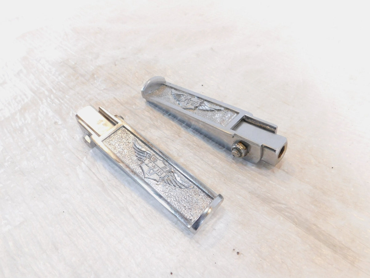 Harley Davidson Logo Touring Electra Glide & Road King Highway Footrest Footpegs - C3 Cycle