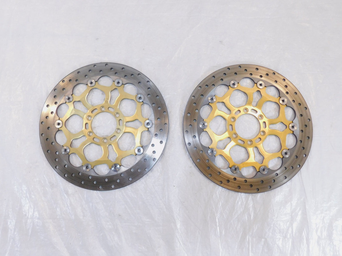 Pair Ducati Sport Touring ST4 S & Monster S4 S4R Front Wheel Brake Disc Rotors - C3 Cycle