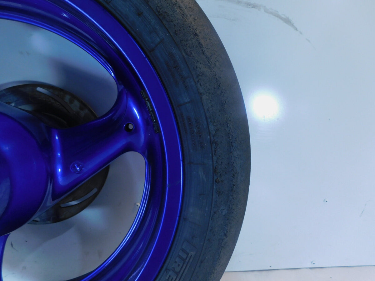2001-2002 Buell M2 Cyclone S3 Thunderbolt & X1 Lightning Blue Rear Wheel Rim - C3 Cycle