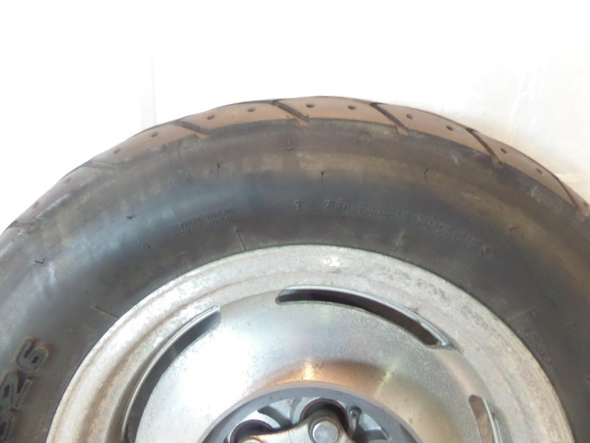 1999-2004 Yamaha V-Max 1200 VMX12 OEM Silver Cast Rear Back Wheel Rim Hub & Tire - C3 Cycle