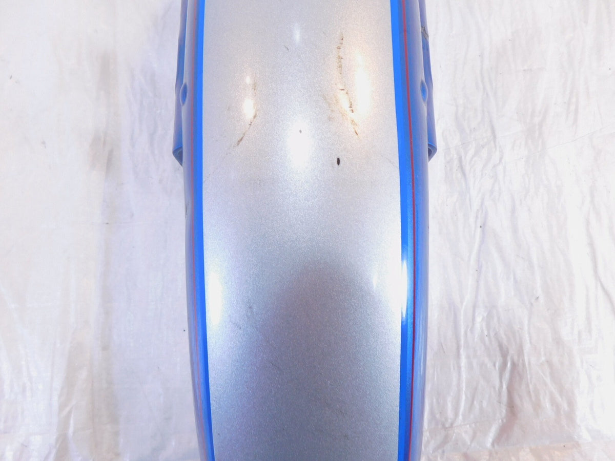 Harley Davidson Sportster 883 & 1200 & Dyna Silver Blue Front Wheel Cover Fender - C3 Cycle