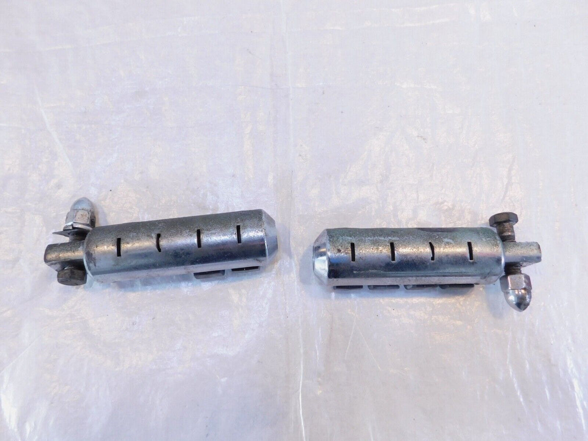 Harley Touring Dyna Sportster & Softail ISO Chrome & Rubber Footpeg Footrests - C3 Cycle