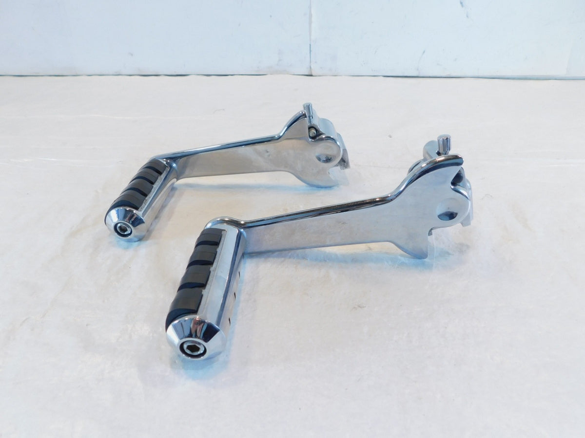 Harley Road King & Electra Glide Adjustable Rear Passenger Footpeg Footrests - C3 Cycle