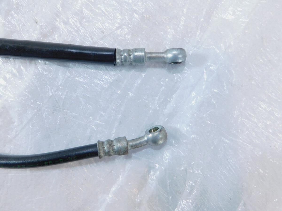 Pair Suzuki RF600 & RF900 Black Engine Motor Cylinder Block Oil Hose Line Pipes - C3 Cycle