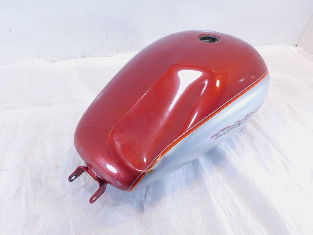 04-06 Harley Davidson Sportster 883 & 1200 Custom Low Red Fuel Gas Tank - Dented - C3 Cycle