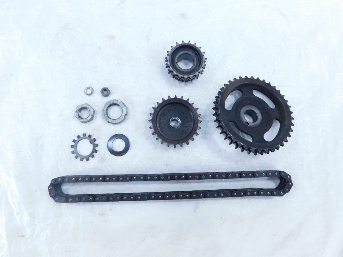 1976 Moto Guzzi Convert V1000 Engine Camshaft Cam Timing Sprocket Gears & Chain - C3 Cycle