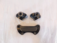 Harley Davidson Sportster 883 & 1200 & Dyna Black Handlebar Bar Riser Clamps