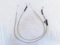 Harley Davidson Sportster XLH 883 &1200 Throttle & Idle Braided Cable Line Wires - C3 Cycle