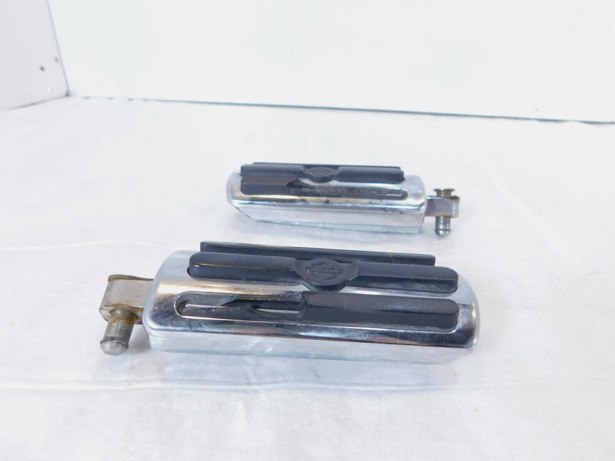Harley Touring FXR Dyna Sportster & Softail Chrome & Rubber Footpegs Footrests