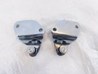 09-13 Harley Davidson Road & Street Glide Chrome Sissybar Docking Mount Brackets - C3 Cycle