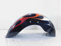 2005 05 Honda VT1100C2 Shadow Sabre 1100 Black Flames Rear Wheel Cover Fender - C3 Cycle