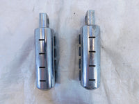 Harley Touring Dyna Sportster & Softail ISO Chrome & Rubber Footpeg Footrests - C3 Cycle