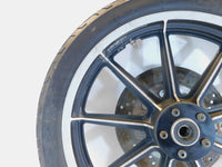 96-99 Harley Sportster 883 & 1200 Silver Dual Disc Front Wheel Rim & Rotors BENT