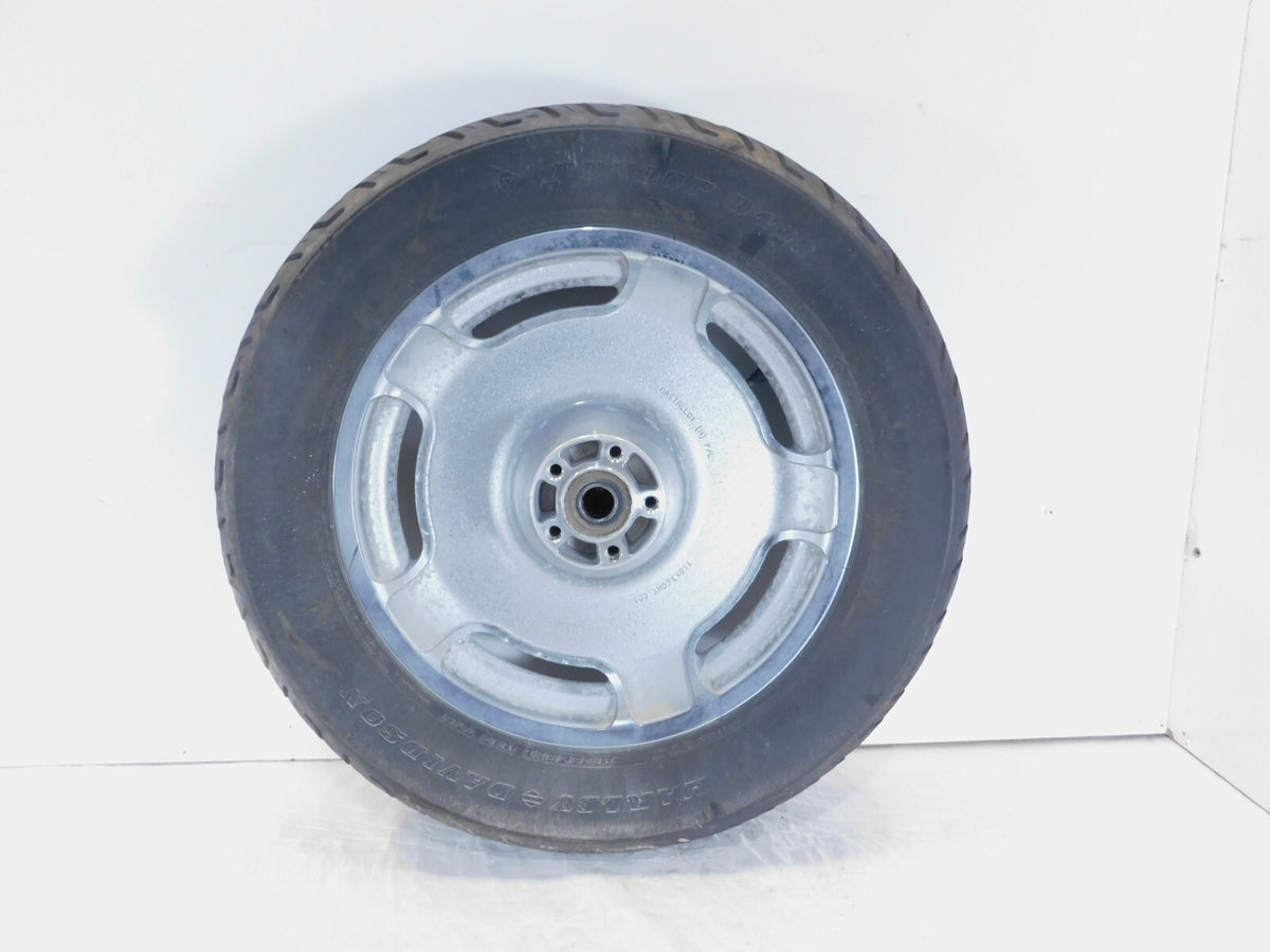 Harley Davidson Road King Electra Glide Chrome Mag Rear Wheel Rim Tire & Rotor - C3 Cycle