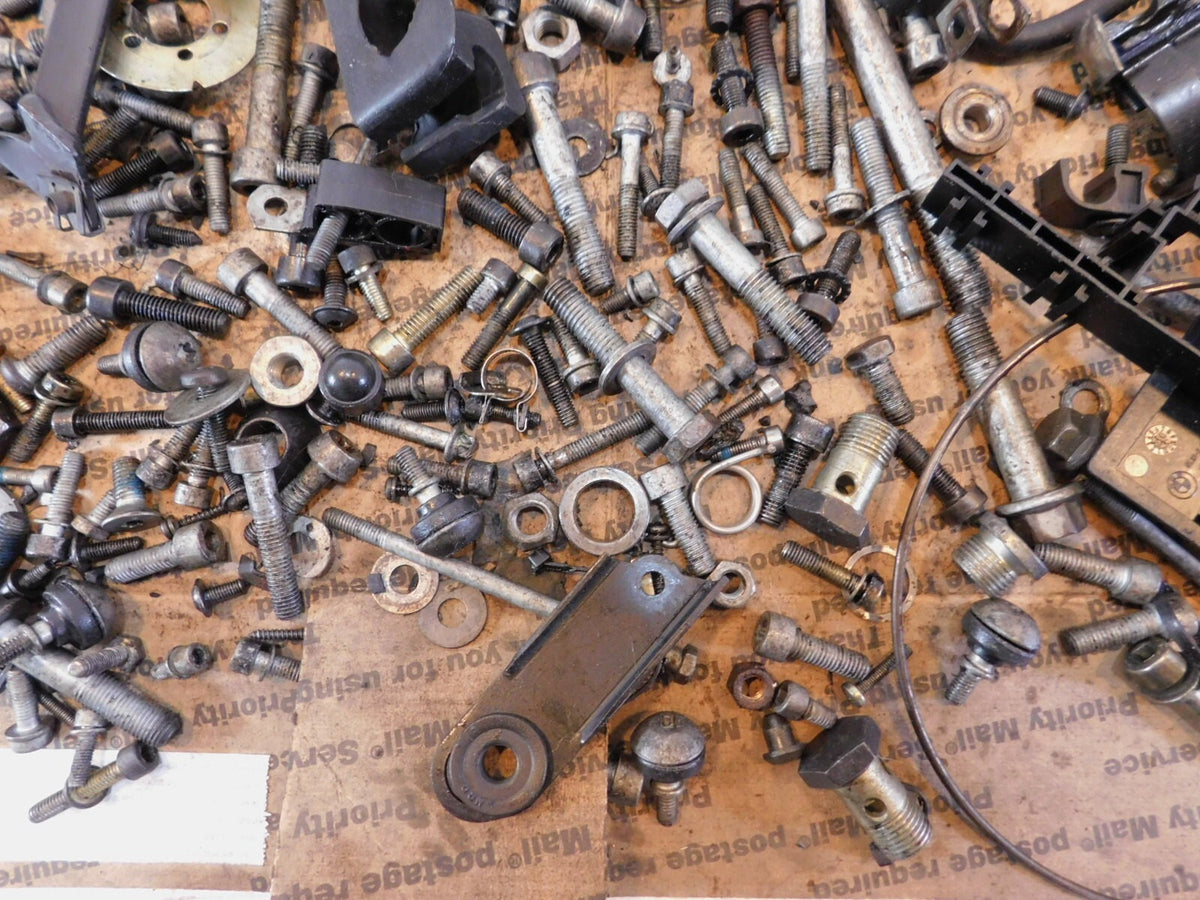 2003 03 BMW K1200 GT K1200GT Misc Hardware Nuts Bolts Brackets Parts Box Lot - C3 Cycle