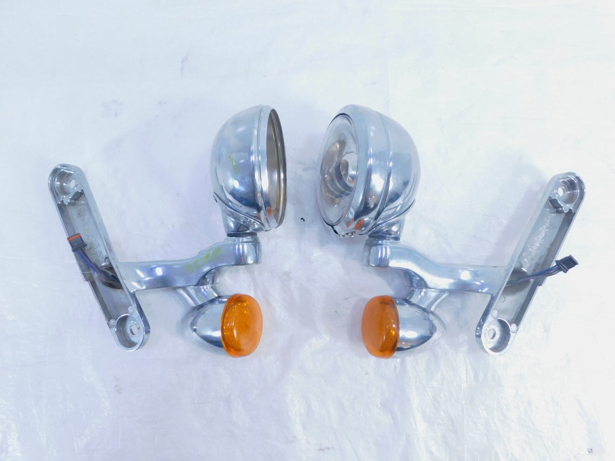 Harley Davidson Electra Glide Ultra Limited Auxiliary Fog Lights Mount Brackets - C3 Cycle