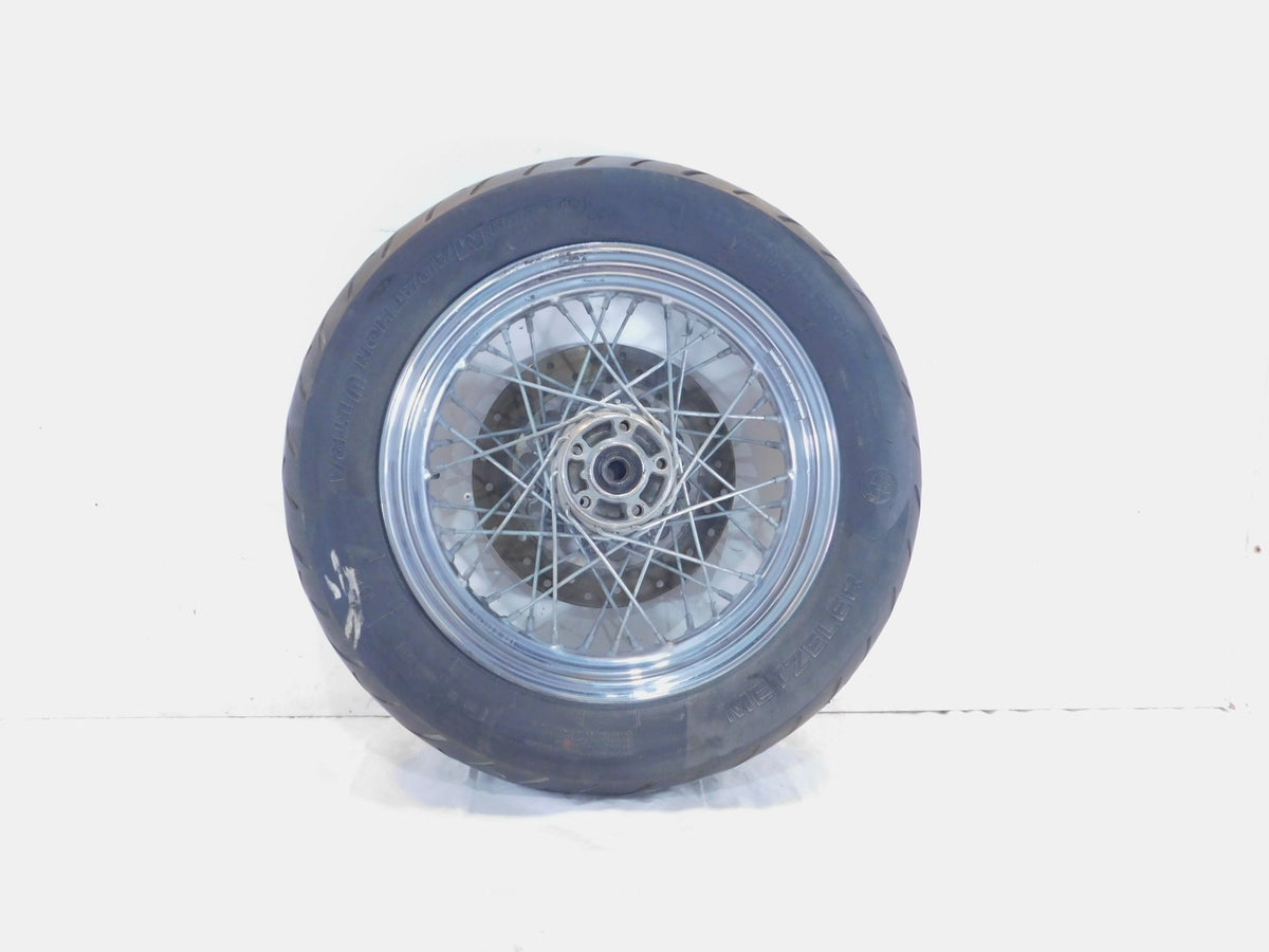 Harley Davidson Dyna Softail & Sportster 883 & 1200 Spoked Rear Wheel Rim & Tire - C3 Cycle