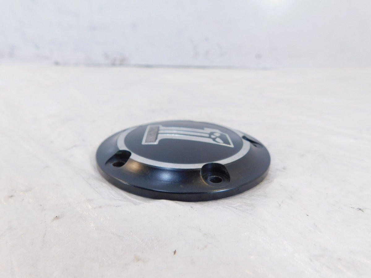 Harley Touring Softail Dyna Black Dark Custom 1 Right Engine Timing Timer Cover - C3 Cycle